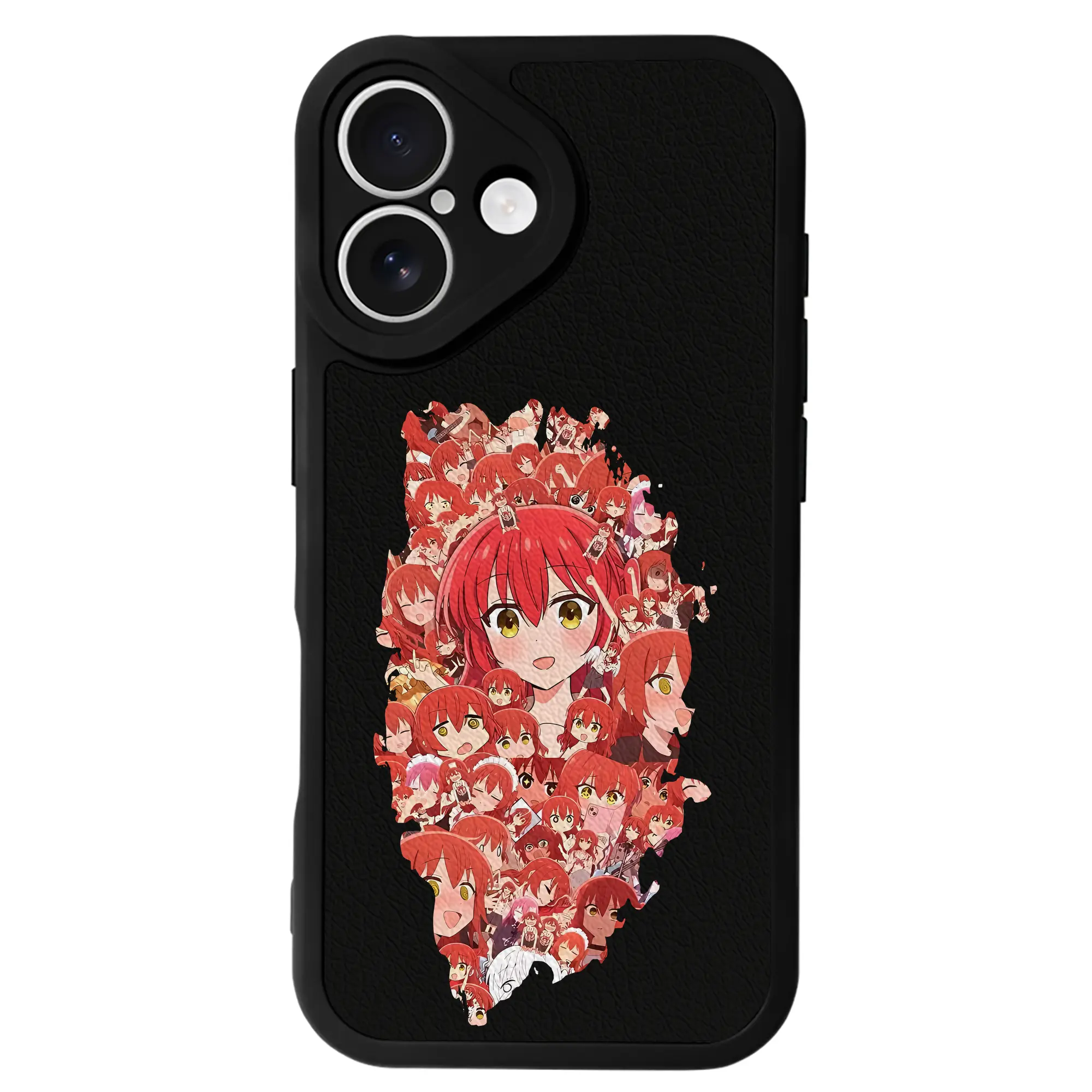 ぼっちざろっく！ グッズ,喜多郁代 - IPhone 16シリーズ対応 ・ シリコンスマホケース ・ レザー調 ・ 高精度フィット ・ 耐衝撃 ・ ワイヤレス充電対応 ・ 精密カット